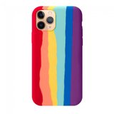 Husa Sillicon Rainbow Microfibra iPhone 11 Pro Max